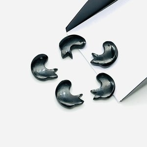 Tự nhiên màu đen <span class=keywords><strong>Onyx</strong></span> Dolphin Shape khắc đá quý hạt <span class=keywords><strong>onyx</strong></span> khắc động vật khắc hạt đối với trang sức làm pha lê DIY Thủ công mỹ nghệ - Product Image 3