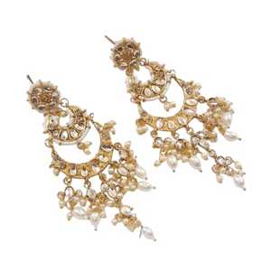 Kundan Dulhan Set Boucles d'oreilles multicolores pour femmes et filles pour les fêtes et les cadeaux - Product Image 1