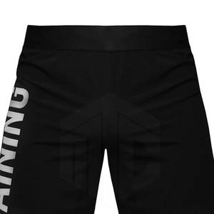 Pantalones cortos deportivos de lucha para hombre, estilo sólido con cierre de cintura elástica para entrenamiento al aire libre - Product Image 3