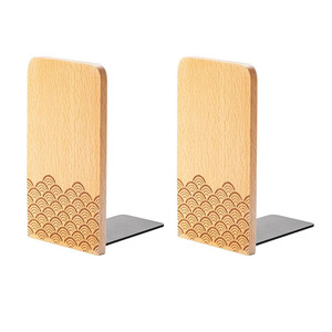 Unique <b>Decor</b> Wooden and Metal <b>Book</b> End 1 Piece for Bookshelf and <b>Book</b> Holder Best <b>Book</b> Lover Gift - Product Image 4