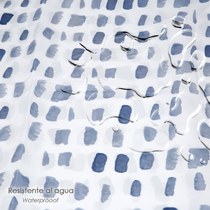 Tenda da doccia Matrix Blue 180x200 cm. Impermeabile - Product Image 5