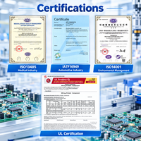 Carte PCB 6 couches 2 étapes HDI à vias blindés intégrés, haute précision, pour applications automobiles, médicales, serveurs IA, contrôle industriel, expédition rapide, Guangdong