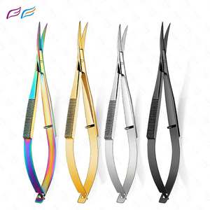 กรรไกรปลายแหลมสำหรับแต่งจมูกและหูทำจากสเตนเลสสตีลสำหรับแต่งขอบคิ้วด้วยปลายแหลมสีดำ - Product Image 6