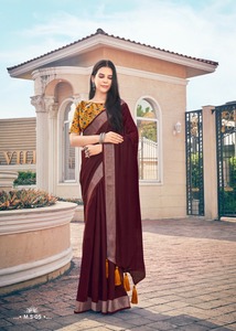 Último diseñador Georgette seda bordado Saree secuencia vestido de alta calidad traje Salwar Kameez Lehenga Choli Fab Zone - Product Image 3