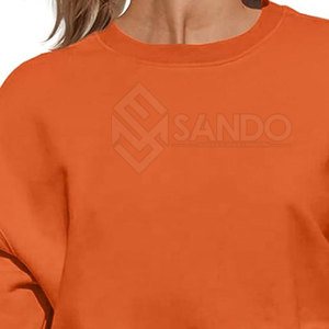 Sudadera corta de alta calidad para mujer, ropa de calle informal, gran oferta para la temporada de invierno con logotipo frontal - Product Image 5