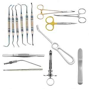Lot de 17 instruments de chirurgie réutilisables pour implants dentaires manuels Sinus Lift - Product Image 1