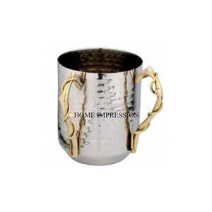 Handmade Hammered Stainless Steel Mug with Handle New Design <b>Metal</b> Coffee Mug for Home Use Good Selling for Water Tea & Bar - Product Image 1