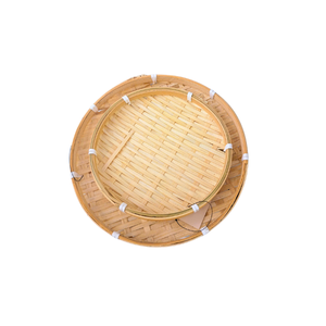 Panier rond en bambou naturel pour les fruits, le pain et la décoration intérieure - Product Image 4