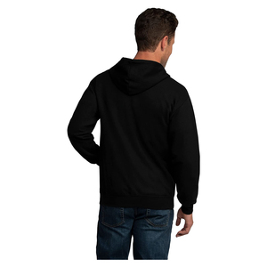 Personalizado 500 Gsm 400gsm Tela Hombres Sudaderas Algodón En Blanco Casual Sudadera con capucha de gran tamaño de impresión en relieve logotipo para Unisex - Product Image 3