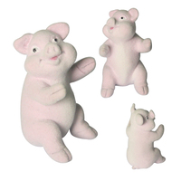 Niedliches Kawaii Rosa Stehendes Schweinchen Plüschtier Weiches Cartoon-Stofftier Kundenspezifisches Design Geburtstagsgeschenk für Kinder WJ0201