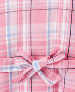 Gran oferta verano algodón niños ciclismo desgaste verano niñas vestido a cuadros cinturón decorativo niños vestido - Product Image 2