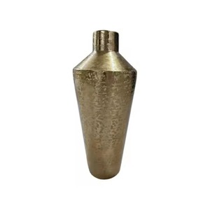 Stylish Silver Metal <b>Vase</b> Contemporary Decorative Accent for Modern Home Interior and Elegant Floral Displays From India - Product Image 2