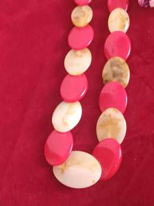 สร้อยคอเรซินหนาชุดเครื่องประดับลูกปัดสร้อยคอสไตล์คอโช้คเกอร์ Mala แบบหนาพร้อมต่างหูสำหรับผู้หญิงเด็กผู้หญิง - Product Image 2