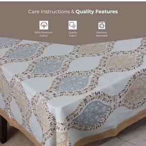 ผ้าปูโต๊ะพิมพ์ลายดอกไม้สไตล์อินเดีย6ที่นั่ง8ที่นั่งพิมพ์ลายดอกไม้ - Product Image 5