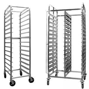 Chariot de plateau de boulangerie OEM Chariot de plateau de pain de boulangerie en acier inoxydable Chariot de support de plateau de boulangerie en acier inoxydable - Product Image 6