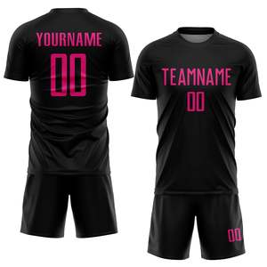 Uniformes de fútbol negros para hombre con diseño personalizado por sublimación de alta calidad OEM, ropa deportiva, uniforme de entrenamiento de fútbol, los mejores uniformes de fútbol - Product Image 1