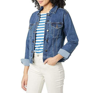 OEM Services High Quality Custom Design <b>Women</b> Jeans <b>Jacket</b> New Design Jeans <b>Jacket</b> For <b>Women</b> - Product Image 6