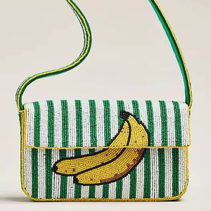 <b>Green</b> Color Seed Beads <b>Clutch</b> Hand Bag for Women Girl Stylish Stylish Beaded Embroidery <b>Clutch</b> Hand Purce for Women Girls - Product Image 4