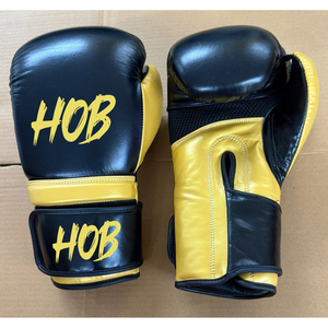 Guantes de Boxeo de Cuero con Logotipo Personalizado, Guantes de Entrenamiento Profesional de Peso Pesado con Cierre de Velcro - Product Image 1