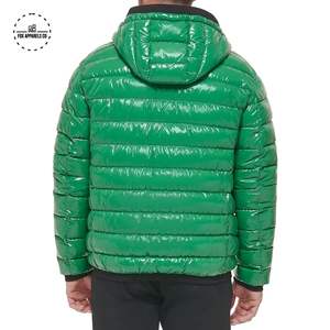 Waterproof puffer jacket down Jacket men custom logo Bubble Puffy Shiny Fashion Jacket - Product Image 3
