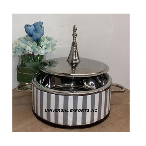 Hotpot de Metal de diseñador con acabado personalizado, recién llegado, hecha a mano cazuela de diseñador, calentador de alimentos de Metal nuevo de calidad superior - Product Image 5