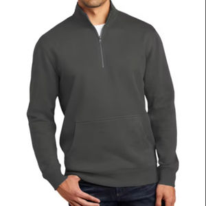 Sweat à capuche personnalisé pour hommes 100% coton Veste polaire douce imprimée thermique de haute qualité avec poche Design solide Pull Style Hiver - Product Image 1