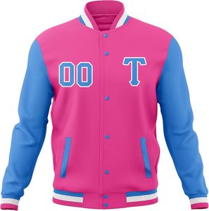 Chaquetas Letterman de Béisbol Personalizadas al por Mayor de Buena Calidad, Abrigo de Invierno de Lana con Mangas de Cuero, Chaqueta Bomber Universitaria para Hombre - Product Image 4