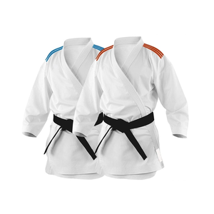Uniforme de judo en coton blanc pour hommes vêtements d'arts martiaux légers pour le taekwondo et le judo - Product Image 3