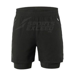 Pantalones cortos de gimnasio para hombre hechos a medida, pantalones cortos de gimnasio de nuevo diseño, pantalones cortos de gimnasio de poliéster Spandex para hombre - Product Image 1