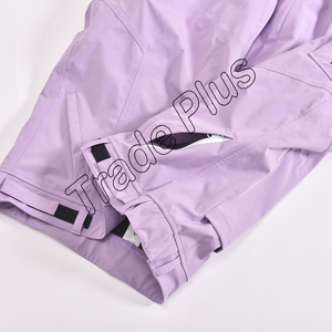 Pantalones de Nieve Beige de Corte Holgado con Estampado Urbano, Térmicos, Cortavientos e Impermeables (10.000 mm) con Diseño de Múltiples Bolsillos Utilitarios y Estilo Relajado - Product Image 6