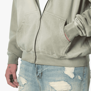Vente en gros OEM Sweat à capuche zippé pour hommes de haute qualité, confortable pour l'hiver, décontracté 100% coton polaire Streetwear avec impression personnalisée - Product Image 4