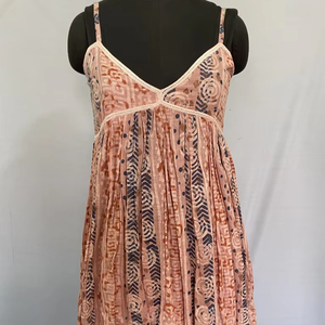 Summer Lovely Flying Sleeve 100% Cotton CasuaL Women's Soft Casual Embroidery Summer Middi Dresses fashion dress summer wear - Product Image 1