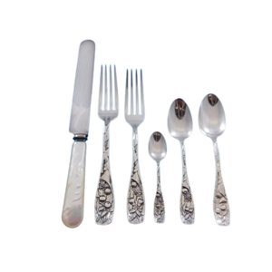 Ensemble de couverts en acier inoxydable Couverts en argent réutilisables solides-Cuillère Fourchette Couteau pour la maison et le restaurant - Product Image 6
