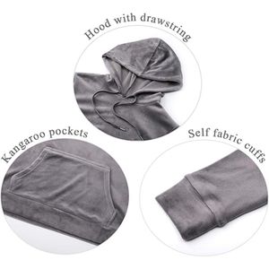 Conjunto Deportivo de 2 Piezas para Mujer, Estilo Informal, Transpirable, con Capucha, Estampado, Ligero, para Entrenamiento y Jogging, Personalizable - Product Image 4