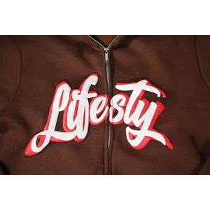 Sweats à capuche pour hommes respirants avec impression en relief, entièrement personnalisés, nouvelle mode, vente chaude, sweats à capuche pour hommes avec impression en relief à prix avantageux - Product Image 5