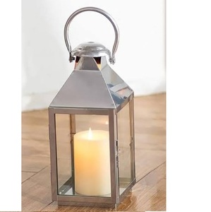 Lanterne à bougie en verre et métal colorée, lanterne à bougie décorative en métal de qualité supérieure, lanterne à bougie en acier inoxydable - Product Image 5