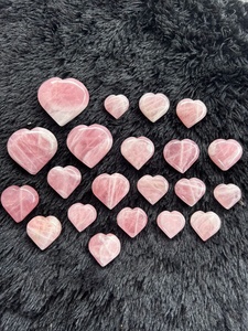 Corazón de Cuarzo Rosa Natural Pulido, Cristal Curativo para Regalos, Meditación, Reiki, Chakra, Energía del Amor, Venta al por Mayor - Product Image 6