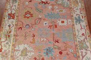 Tapis d'intérieur en laine fait main, design Oushak moderne, tufté à la main, antidérapant, lavable, écologique, multi-usages, uni - Product Image 2