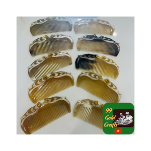 Peine de cuerno de Búfalo, peine de pelo fuerte pulido hecho a mano, peine de barba duradero, Material de cuerno Natural para negocios al por mayor y al por menor - Product Image 1