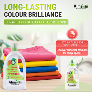 AlmaWin RTS 2 Color Liquid Laundry <b>Detergent</b> 1.5L Eco Pack 20 Loads Linden Blossom Scent Radiant Cleanliness Baby - Product Image 6