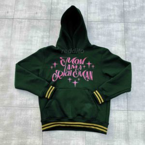 เสื้อสเวตเตอร์สวมหัวผ้าฝ้ายมีฮู้ดโอเวอร์ไซส์ผู้ชาย, เสื้อกันหนาวสวมหัวเปิดไหล่ตกเสื้อฮู้ดปรับแต่งสีได้ปัก - Product Image 1