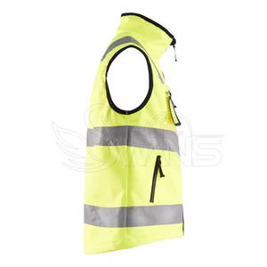 แจ็กเก็ต Vis สูงปลอดภัยสำหรับใส่ทำงานความปลอดภัยออกแบบตามสั่ง - Product Image 3