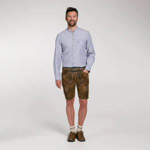 OEM Bavarian Lederhosen | Short en cuir allemand fait à la main pour hommes | Oktoberfest Festival Outfit - Product Image 2