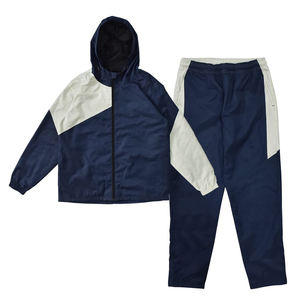 Conjunto Deportivo Impermeable con Capucha, Chaqueta Cortavientos de Nailon con Cremallera Completa para Correr y Trotar, Tallas Grandes, Unisex, Servicio OEM - Product Image 1