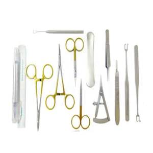 Juego de herramientas de Microcirugía Ocular oftálmica de acero inoxidable de calidad superior de 18 piezas, instrumentos de blefaroplastia cosmética para párpados para plástico - Product Image 3