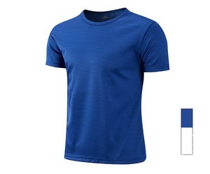 Vêtements de sport en gros GAF 100% polyester pour hommes, manches courtes, coupe ample, imprimé personnalisé, séchage rapide, respirant, imprimé par transfert thermique - Product Image 2