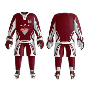Uniforme de hockey pour hommes, vêtements de sport pour adultes à séchage rapide, uniforme de hockey sur glace OEM en polyester - Product Image 5