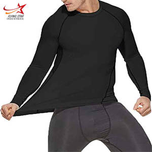 Camiseta de compresión de alta calidad para hombre, camiseta de entrenamiento de gimnasio y yoga, personalizable, de gran tamaño, de alta visibilidad - Product Image 2