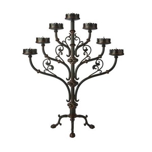 5 Arm Crystal <b>Candelabra</b> Centerpieces <b>Gold</b> Candle Holders for Wedding Columns Home Holiday Dinner Party - Product Image 6