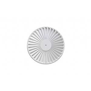 Difusor de Aire Acondicionado de Metal Pintado en Blanco Tecnosystemi DCE, Rejilla Circular Helicoidal de 36 Ranuras - Product Image 1